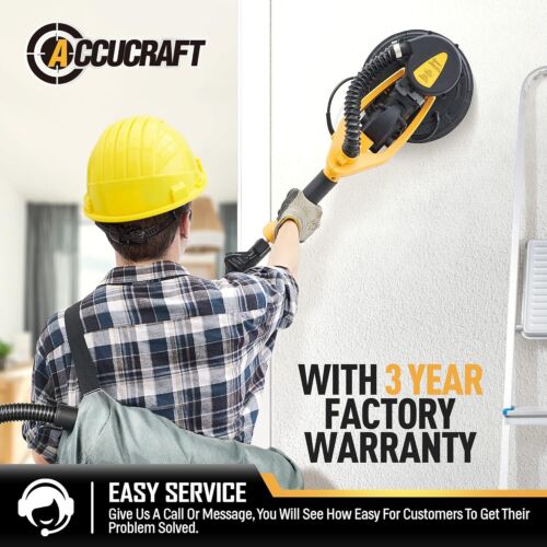 800W Powerful Electric Drywall Sander with Vacuum, 99% Dust Absorption Dust-free - Image 9