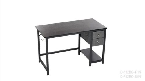 40-55 Inch Home Office Computer Desk with Drawer Writing Desk Work Desk PC Table