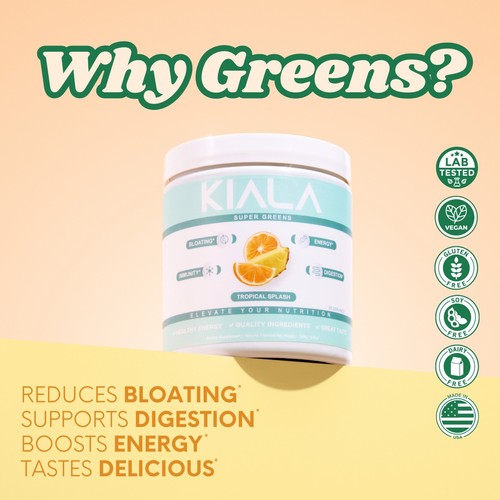 Kiala Supergreens- Tropical  Splash