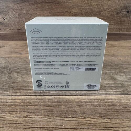 Fossil Gen 5 Smartwatch Carlyle HR 44mm - Black with Black Silicone - NIB - Image 2