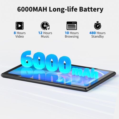 10.1" WIFI Tablet Android 12 Tablets Pad 32G 64GB 128GB HD Quad-Core Dual Camera - Image 3