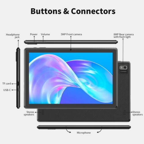 10.1" WIFI Tablet Android 12 Tablets Pad 32G 64GB 128GB HD Quad-Core Dual Camera - Image 8