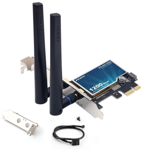 Dual Band PCIE WiFi Bluetooth Card Desktop PCIe Wireless Network WiFi Adapter - Image 2