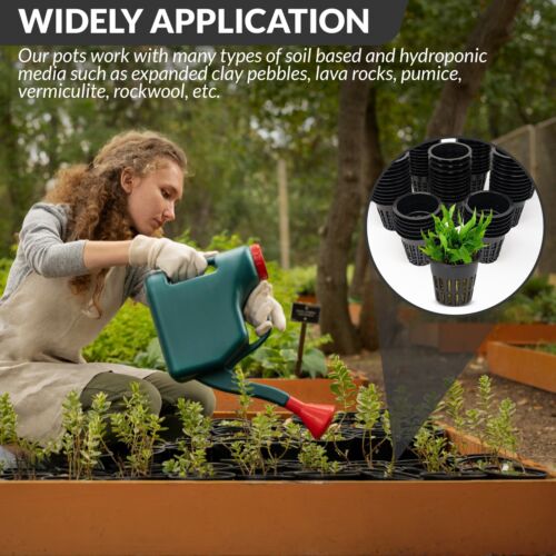 Hydro-Aero Net Pots Set - 100 Pieces of 2 inch Pots for Vertical Gardening - Image 5