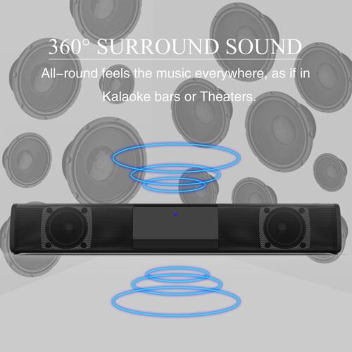 Home Theater Sound Bar for TV/PC/Phone Bluetooth Wireless & Wired Stereo Speaker - Image 4