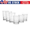 12 Pieces Clear Crossplains Drinkware Set 6.1-oz Glasses 9.8-oz Glasses New 12 Pieces Clear Crossplains Drinkware Set 6.1-oz Glasses 9.8-oz Glasses New
