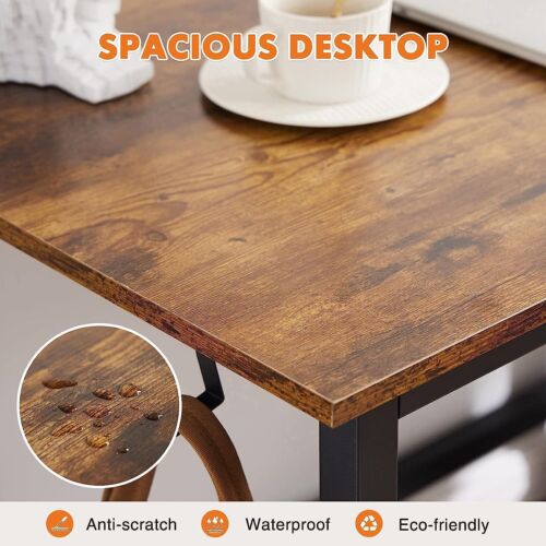 31-63" Modern Office Computer Desk Writing Work Study Table with Storage Bag