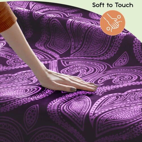 Deep Pocket 6 Piece Bed Sheet Set 1800 Series Microfiber Comfort Paisley Sheets - Image 52