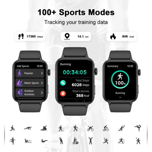 2025 Smart Watch For Men/Women, Waterproof Smartwatch Bluetooth iPhone Samsung - Image 2