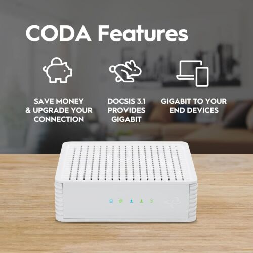 Hitron CODA DOCSIS 3.1 Modem | 1 Gbps Max Internet Speeds | Certified with Cox & - Image 8