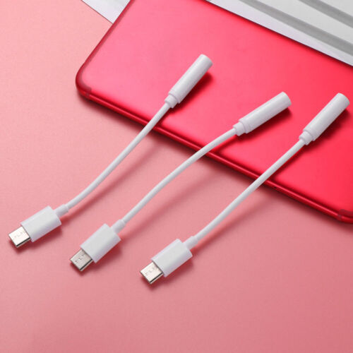 2Pcs White Type-C to 3.5MM Data Cable Converter for Mobile Phone Earphones - Image 4