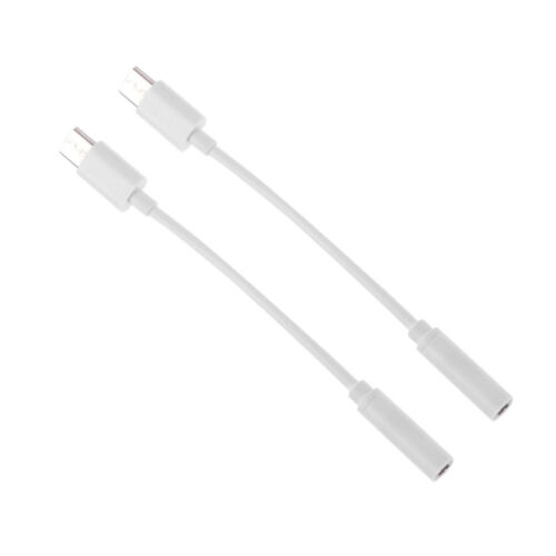 2Pcs White Type-C to 3.5MM Data Cable Converter for Mobile Phone Earphones - Image 12