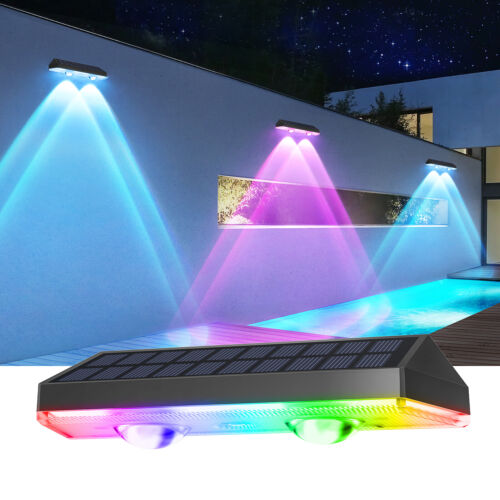 LED Solar Power Fence Lights Deck Door Wall Stair Step Outdoor Garden Decor Lamp - Image 13