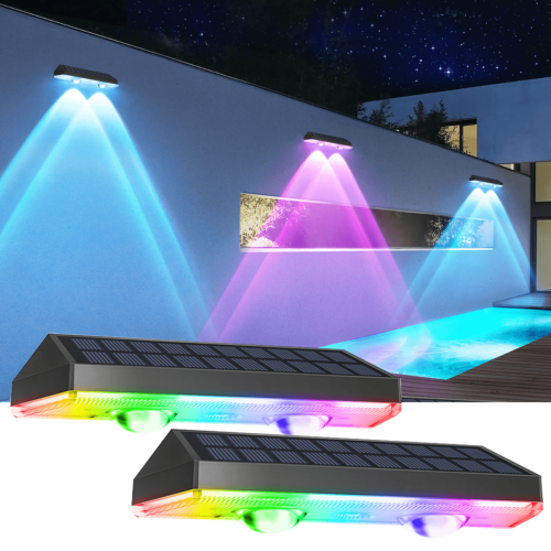 LED Solar Power Fence Lights Deck Door Wall Stair Step Outdoor Garden Decor Lamp - Image 12