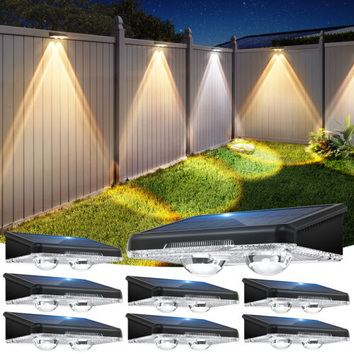 LED Solar Power Fence Lights Deck Door Wall Stair Step Outdoor Garden Decor Lamp - Image 20
