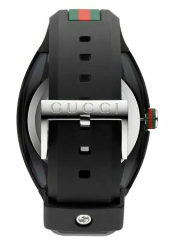 Gucci Sync XXL Men's Black Logo Dial Swiss Quartz Watch - YA137101 ($680 MSRP)