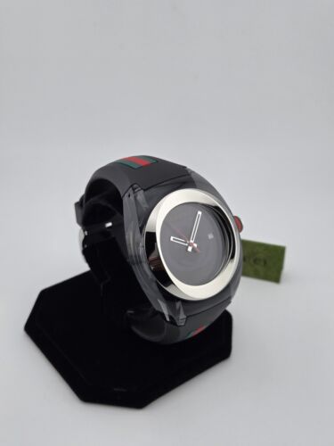 Gucci Sync XXL Men's Black Logo Dial Swiss Quartz Watch - YA137101 ($680 MSRP) - Image 3