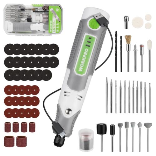 WORKPRO 3.6V Mini Cordless Rotary Tool Kit 3 Variable Speeds w/71pcs Accessories - Image 2