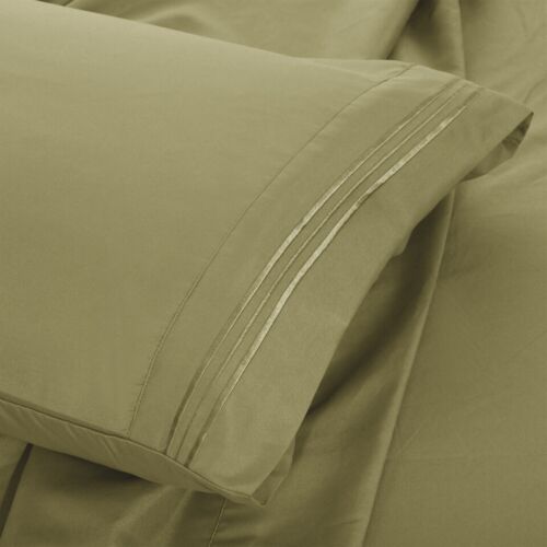 6 Piece Bed Sheet Set 1800 Series Microfiber Comfort Deep Pocket Hotel Bed Sheet - Image 37