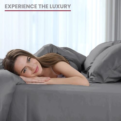 6 Piece Bed Sheet Set 1800 Series Microfiber Comfort Deep Pocket Hotel Bed Sheet - Image 86