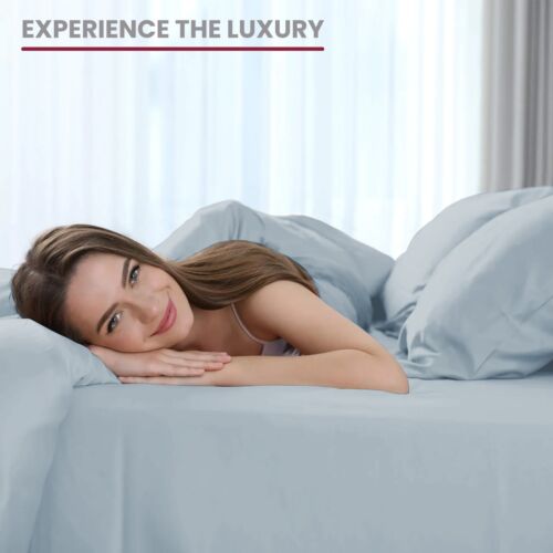 6 Piece Bed Sheet Set 1800 Series Microfiber Comfort Deep Pocket Hotel Bed Sheet - Image 105