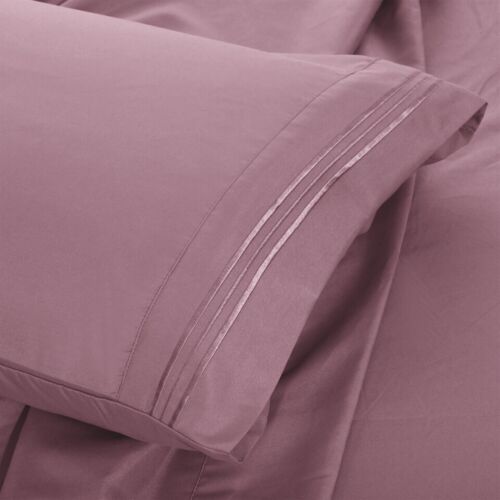 6 Piece Bed Sheet Set 1800 Series Microfiber Comfort Deep Pocket Hotel Bed Sheet - Image 112
