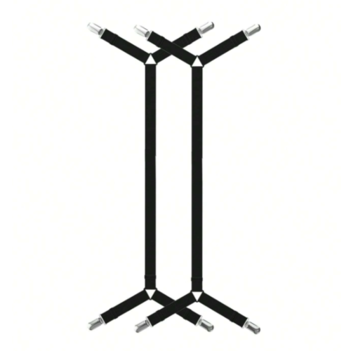2pcs Elastic Bed Sheet Straps Adjustable Long Bed Sheet Fasteners Clips Holder - Image 7