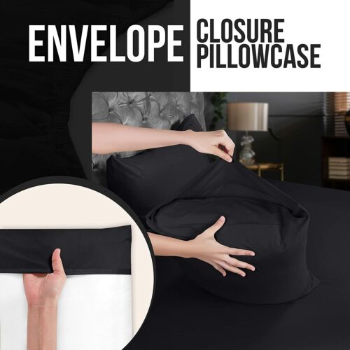 Soft Brushed Microfiber 4 Piece Bed Sheet Set with Pillow Cases Utopia Bedding - Image 41