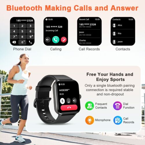 2025 Smart Watch For Men/Women, Waterproof Smartwatch Bluetooth iPhone Samsung - Image 3