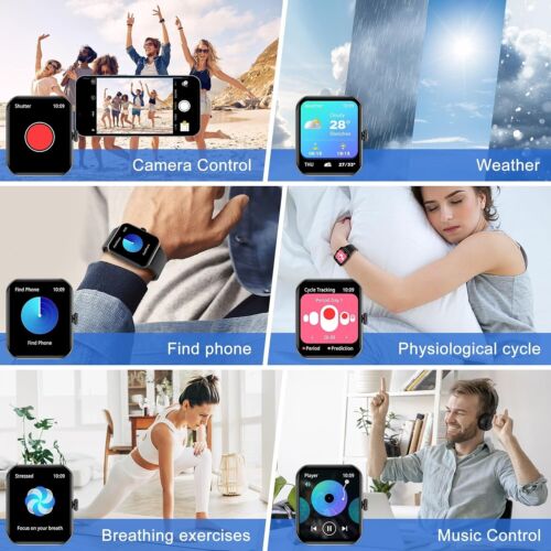 2025 Smart Watch For Men/Women, Waterproof Smartwatch Bluetooth iPhone Samsung - Image 6