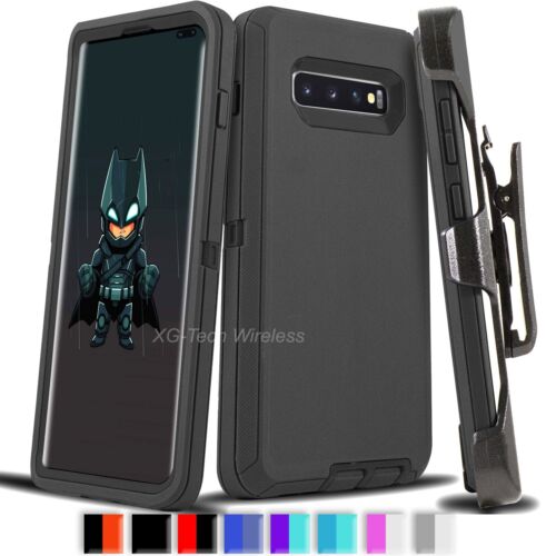For Galaxy S10 + Plus S10 Case Cover Shockproof Series Fits Defender Belt Clip