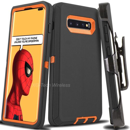 For Galaxy S10 + Plus S10 Case Cover Shockproof Series Fits Defender Belt Clip - Image 2