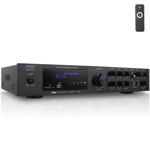 Pyle 5 Channel Audio Amplifier Built-in Bluetooth Wireless Audio Streaming