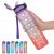 32oz Motivational Drinking Water Bottle with Time Marker Straw Fitness Sports 32oz Motivational Drinking Water Bottle with Time Marker Straw Fitness Sports
