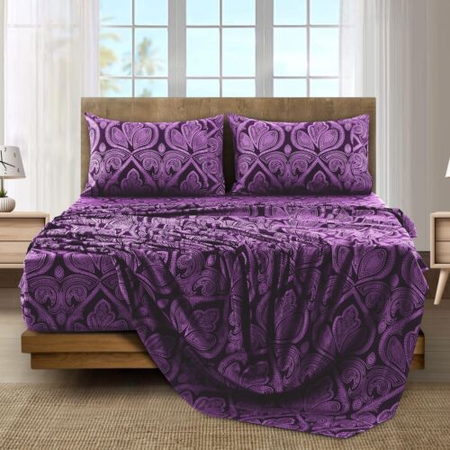 6 Piece Bed Sheets Set Luxury Microfiber Ultra Soft Deep Pocket Bedding Sets - Image 28