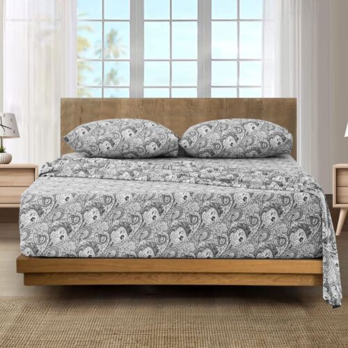 6 Piece Bed Sheets Set Luxury Microfiber Ultra Soft Deep Pocket Bedding Sets - Image 43