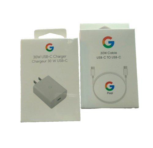 30W Type-C - Fast Charging Wall charger and cable - Compatible with Google Phone