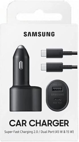 Official Samsung 45W 2 Ports Super Fast Charging Dual Car Charger with Cable - Image 10