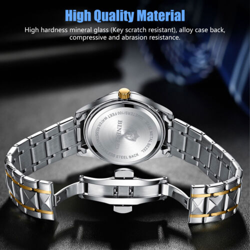 Waterproof Men Watch Stainless Steel Quartz Luminous Classic Business Wristwatch