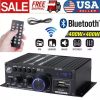 800W 2 Channel bluetooth Mini HIFI Power Amplifier Audio Stereo Amp Home Car FM