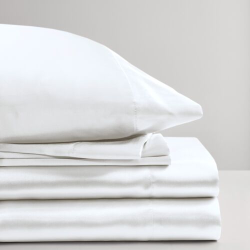 Madison Park 6PC Satin Bed SheetSet Luxurious Silky Fits 14-16" Mattress Bedding - Image 49