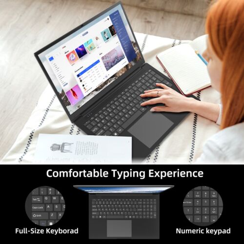 SGIN 17.3" Laptop 8GB RAM 512GB SSD Intel Celeron Dual-Core 2.50 GHz HD 1080P - Image 2