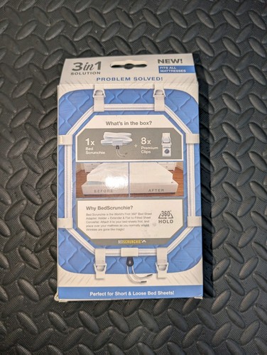 Bed Scrunchie Sheet Holder Straps Extender Heavy Duty Gripper Clips Cord New - Image 3