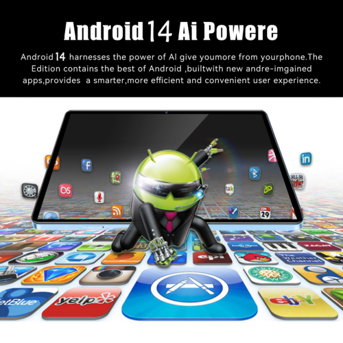 2025 Tablet Android 14 16GB +256GB Tablet PC Dual SIM 4G LTE 5G WiFi GPS Netflix - Image 5