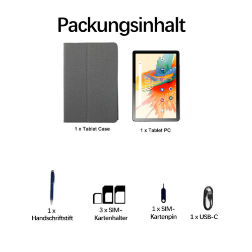 2025 Tablet Android 14 16GB +256GB Tablet PC Dual SIM 4G LTE 5G WiFi GPS Netflix - Image 16