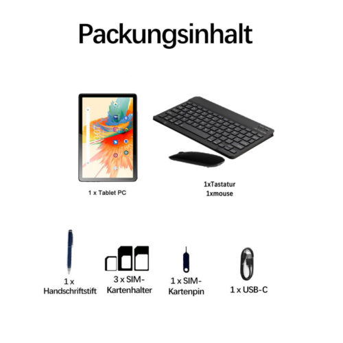 2025 Tablet Android 14 16GB +256GB Tablet PC Dual SIM 4G LTE 5G WiFi GPS Netflix - Image 18