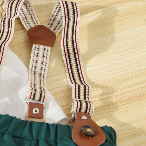 Baby Boys Gentleman Suit Shirts Suspenders Pants Set Kids Formal Clothes Outfits - Image 23