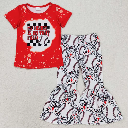 RTS Baby Girl Clothes Boutique Baseball Softball Toddler Girls Clothes Short Sle - Image 9