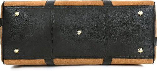 Leather Travel Duffel Bag | Gym Sports Bag Airplane Luggage Carry-On Bag - Image 10