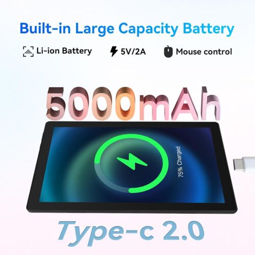 AEEZO 10'' Octa-Core Android14 Tablet 8+64GB ROM,Dual Camera Bluetooth WIFI - Image 3